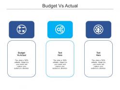 Budget vs actual ppt powerpoint presentation layouts example topics cpb