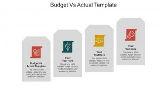 Budget vs actual template ppt powerpoint presentation portfolio objects cpb