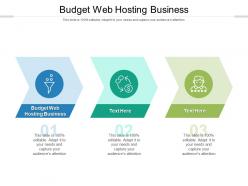 Budget web hosting business ppt powerpoint presentation summary images cpb
