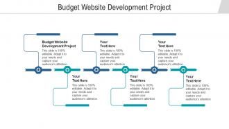 Budget website development project ppt powerpoint presentation summary demonstration cpb