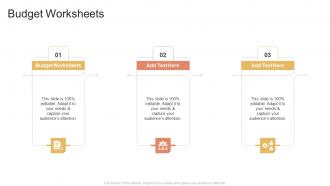 Budget Worksheets In Powerpoint And Google Slides Cpb