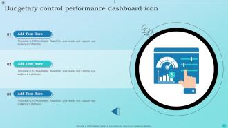 Budgetary Control Performance Dashboard Icon