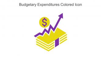 Budgetary Expenditures Colored Icon In Powerpoint Pptx Png And Editable Eps Format