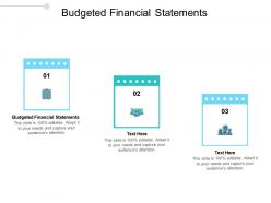 Budgeted financial statements ppt powerpoint presentation portfolio examples cpb