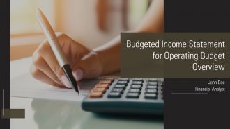 Budgeted Income Statement For Operating Budget Overview PPT Designs AT Budgeted Income Statement For Operating Budget Overview PPT Designs AT