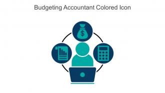 Budgeting Accountant Colored Icon In Powerpoint Pptx Png And Editable Eps Format