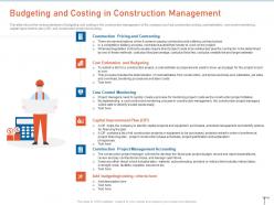Budgeting and costing in construction management strategies for maximizing resource efficiency