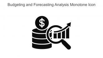 Budgeting And Forecasting Analysis Monotone Icon In Powerpoint Pptx Png And Editable Eps Format