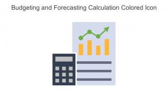 Budgeting And Forecasting Calculation Colored Icon In Powerpoint Pptx Png And Editable Eps Format