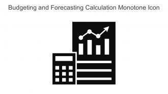 Budgeting And Forecasting Calculation Monotone Icon In Powerpoint Pptx Png And Editable Eps Format