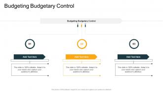 Budgeting Budgetary Control In Powerpoint And Google Slides Cpb
