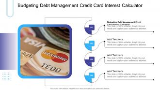 Budgeting Debt Management Credit Card Interest Calculator In Powerpoint And Google Slides Cpb