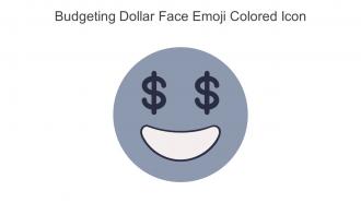 Budgeting Dollar Face Emoji Colored Icon In Powerpoint Pptx Png And Editable Eps Format