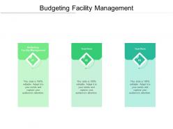 Budgeting facility management ppt powerpoint presentation microsoft cpb