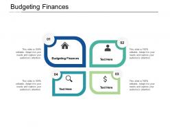 Budgeting finances ppt powerpoint presentation infographics icon cpb