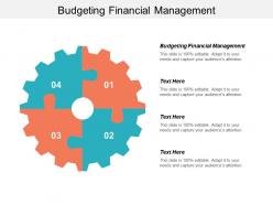 Budgeting financial management ppt powerpoint presentation icon design templates cpb