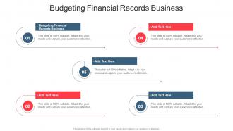 Budgeting Financial Records Business In Powerpoint And Google Slides Cpb