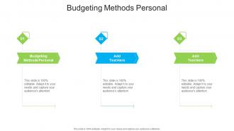 Budgeting Methods Personal In Powerpoint And Google Slides Cpb
