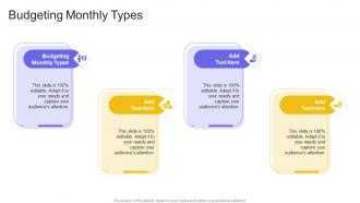 Budgeting Monthly Types In Powerpoint And Google Slides Cpb