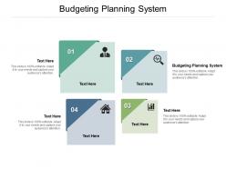 Budgeting planning system ppt powerpoint presentation layouts example topics cpb