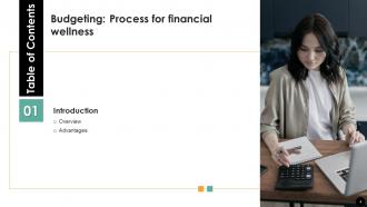 Budgeting Process For Financial Wellness Powerpoint Presentation Slides Fin CD Ideas Attractive