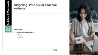 Budgeting Process For Financial Wellness Powerpoint Presentation Slides Fin CD Professional Attractive