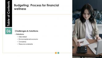 Budgeting Process For Financial Wellness Powerpoint Presentation Slides Fin CD Researched Graphical