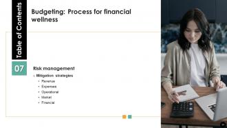 Budgeting Process For Financial Wellness Powerpoint Presentation Slides Fin CD Informative Graphical