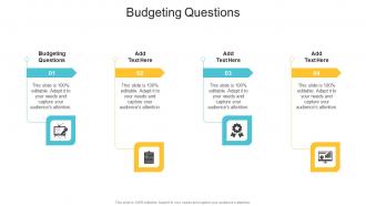 Budgeting Questions In Powerpoint And Google Slides Cpb