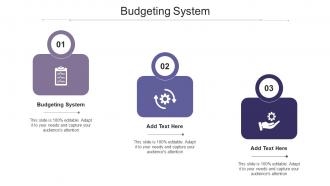 Budgeting System Ppt Powerpoint Presentation Icon Grid Cpb