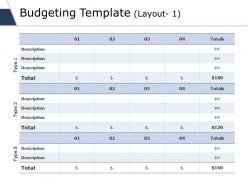 Budgeting template ppt slides file formats
