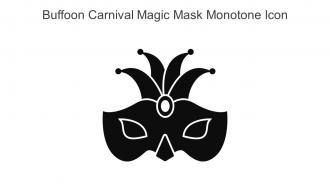 Buffoon Carnival Magic Mask Monotone Icon In Powerpoint Pptx Png And Editable Eps Format