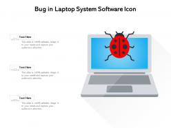 Bug in laptop system software icon