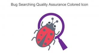Bug Searching Quality Assurance Colored Icon In Powerpoint Pptx Png And Editable Eps Format