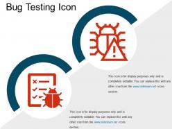 Bug testing icon powerpoint images