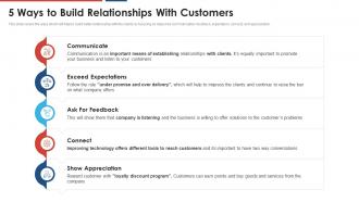 Build a dynamic partnership 5 ways to build relationships with customers