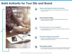 Build authority for your site and brand guest blogging ppt powerpoint presentation summary slides