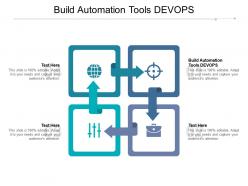 Build automation tools devops ppt powerpoint presentation visual aids professional cpb