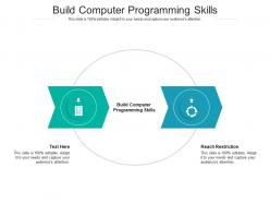 Build computer programming skills ppt powerpoint presentation images cpb