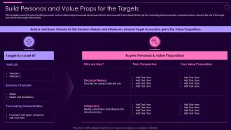 Build Personas And Value Props For The Targets Social Media Marketing Guidelines Playbook