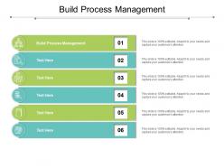 Build process management ppt powerpoint presentation model picture cpb
