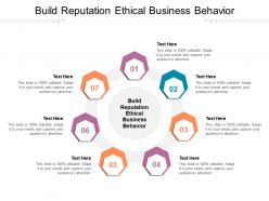 Build reputation ethical business behavior ppt icon graphic images cpb