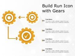 Build Run Icon With Gears