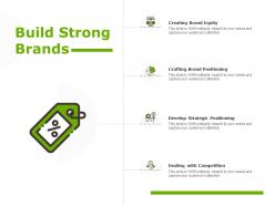 Build Strong Brands Crafting Finance Ppt Powerpoint Presentation Show Background