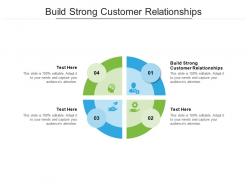 Build strong customer relationships ppt powerpoint presentation pictures grid cpb