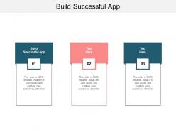 Build successful app ppt powerpoint presentation icon graphics design cpb