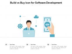 Build vs buy icon for software development