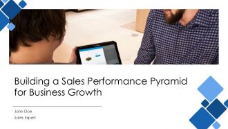 Building A Sales Performance Pyramid For Business Growth PPT Demonstration AT