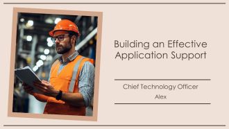 Building An Effective Application Support PPT Mockup AT