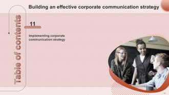Building An Effective Corporate Communication Strategy Powerpoint Presentation Slides Professional